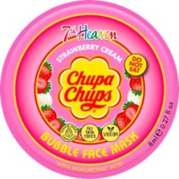 Set 2 x Masca de Fata Spuma cu Capsune si Acid Hialuronic Chupa Chups, 7th Heaven, 8 ml