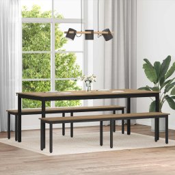 banca Stejar artizanal 200 x 35 x 45 cm Lemn compozit GartenMobel Dekor