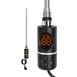 Cartus electric Leziter 400W pentru uscator de prosoape, termostat digital, negru