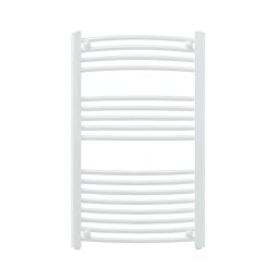 Radiator portprosop Leziter curbat, pe apa, 1400x500 mm, alb