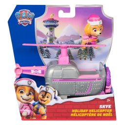 Elicopter Skye Patrula Catelusilor cu figurina si accesorii de Craciun