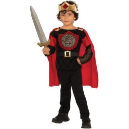 Costum de cavaler pentru copii cu pelerina si coroana, Cavaler Curajos