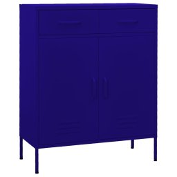 Dulap de depozitare, bleumarin, 80x35x101,5 cm, otel GartenMobel Dekor