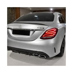 Eleron portbagaj Mercedes Clasa C W205 2014-2020 negru lucios ABS