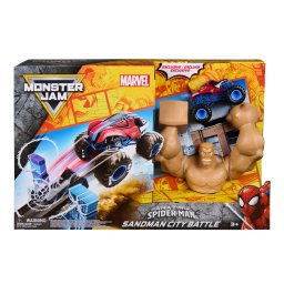 Set Monster Jam Marvel Spider-Man Batalia din Orasul Omului Nisip