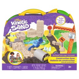 Set Kinetic Sand Zona de Constructii cu nisip modelabil si accesorii