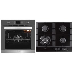 PACHET SAMUS-B11, Cuptor electric incorporabil SC626GDX9 Gray + plita pe gaz incorporabila PSG-64SG1