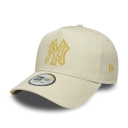 New Era, sapca trucker A-frame Metallic Outline NY Yankees, Bej safari