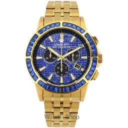 Louis XVI Louis XVI XLXVI1132 Mens Watch Majesté Iced Out Baguette Chronograph 43mm 5ATM XLXVI1132