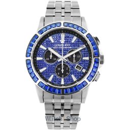 Louis XVI Louis XVI XLXVI1133 Mens Watch Majesté Iced Out Baguette Chronograph 43mm 5ATM XLXVI1133