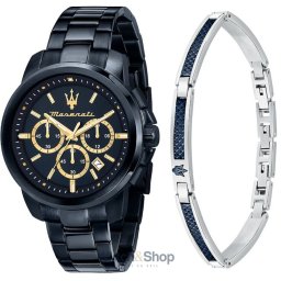 Maserati Maserati R8873621042 Mens Watch Successo Chronograph Set 44mm 5ATM R8873621042