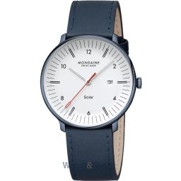 Mondaine Mondaine MLE.41910.LQV Mens Watch Doppio Solar 41mm 5ATM MLE.41910.LQV