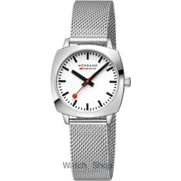 Mondaine Mondaine MSL.31110.SM Ladies Watch Petite Cushion 31mm 5ATM MSL.31110.SM