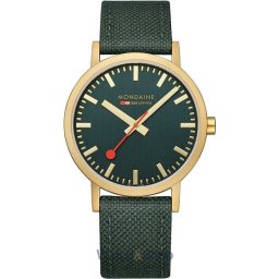 Mondaine Mondaine A660.30360.60SBS Classic Green And Gold 40mm 3ATM A660.30360.60SBS
