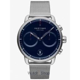 Nordgreen Nordgreen PI42SIMESINA Mens Watch Pioneer Chronograph 42mm 10ATM PI42SIMESINA