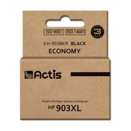 Actis KH-903BKR black ink for HP; refurbished replacement for HP 903XL T6M15AE