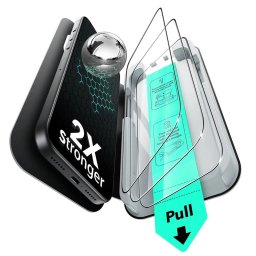 Folie pentru iPhone 17 Pro Max (set 3) - ESR Tempered Glass UltraFit - Clear