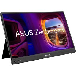 Monitor LED Portabil ZenScreen MB16AHVE, 15.6", IPS, FullHD, 1920 x 1080, USB Type-C, mini-HDMI, 16:9, Auto Rotation, Negru 90LM0385-B01N71