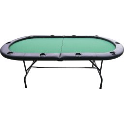 Masa Poker 10 jucatori pliabila cu postav verde