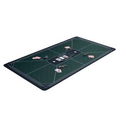 Postav masa de poker verde 138x79cm Engelhart