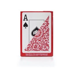 Carti de joc Copag Elite Red 100% plastic Jumbo index