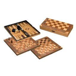 Set sah, table, dame 43x43cm, Philos