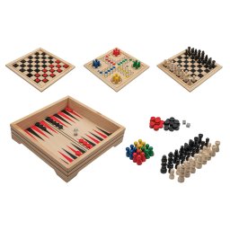 Set sah, table, dame, moara, 20cm Philos
