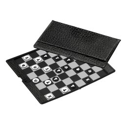 Set sah de calatorie magnetic Black&White 20x17cm, Philos