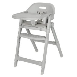 Scaun de masa, lionelo, matt, 3 in 1, pliabil, cu tava detasabila, cu centuri de siguranta in 5 puncte, suport pentru picioare si sezut reglabile, pana la 110 kg, 6 luni – adult, gri