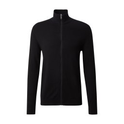 SELECTED Geacă tricotată 'Berg' negru