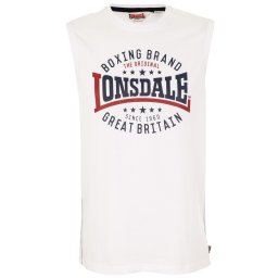 LONSDALE Tricou roșu / negru / alb