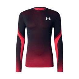 UNDER ARMOUR Tricou funcțional roșu / negru / alb