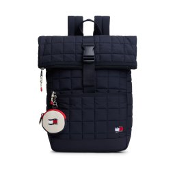 TOMMY HILFIGER Rucsac bleumarin / roşu închis / alb