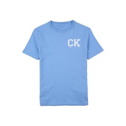 Calvin Klein Jeans Tricou albastru deschis / alb