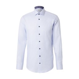 Bruun & Stengade Cămaşă business 'Ugalde' albastru deschis / alb
