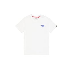 ALPHA INDUSTRIES Tricou albastru regal / alb