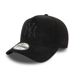 New Era, sapca trucker E-Frame faux suede NY Yankees, Negru mat