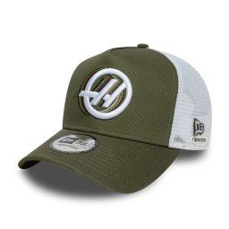 New Era, sapca trucker A-frame Seasonal Haas Formula1, Verde padure