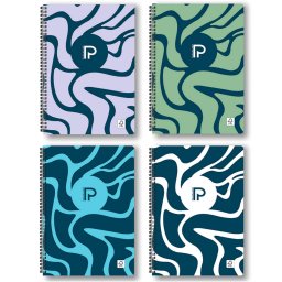 Caiet A4 cu spira, 72 file, hartie 80 g/mp, Paperland Select