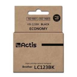 Actis KB-123Bk ink for Brother printer; Brother LC123BK/LC121BK replacement; Standard; 10 ml; black