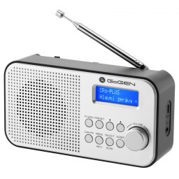 Radio portabil DAB 300N cu tuner DAB+ si FM, 1 W, LCD , baterie 2000 mAh Negru/Gri