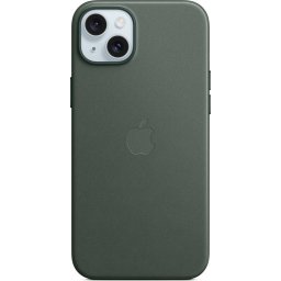 Husa FineWoven Case with MagSafe pentru iPhone 15 Plus, Evergreen