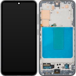 Piese si componente Display cu Touchscreen MP compatibil cu Samsung Galaxy S23 S911, cu Rama, Negru