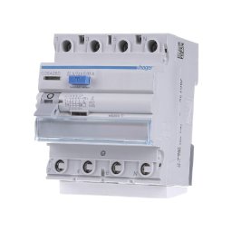 Diferential RCCB QC 25A 3P+N 30mA 6Ka tip A Hager CDS425D