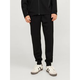 Jack & Jones Pantaloni de trening barbati, cu talie medie, Slim fit, JPSTWILL FUSION, Negru (SELECTATI MARIMEA: XL)