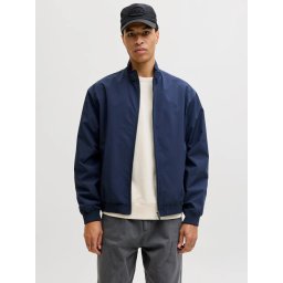 Jack & Jones Jacheta bomber barbati, Regular fit, JJECHARGE, Bleumarin inchis (SELECTATI MARIMEA: 2XL)