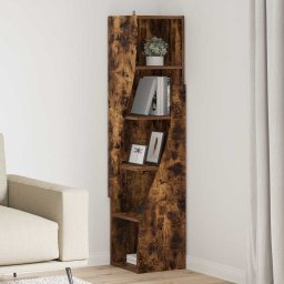 Dulap de colt Alb 32x32x140cm Lemn compozit GartenMobel Dekor