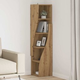 Dulap de colt Alb 32x32x140cm Lemn compozit GartenMobel Dekor