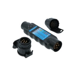 Tester lumini remorca Carpoint 12V cu 7 pini si 2 adaptoare 13 pini