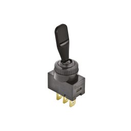 Intrerupator auto Carpoint ON/OFF 12V 20A, negru, cu 2 papuci electrici